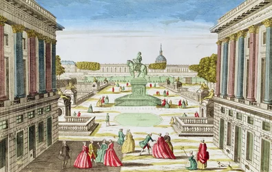Perspective View of Place Louis XV from Porte Saint-Honore